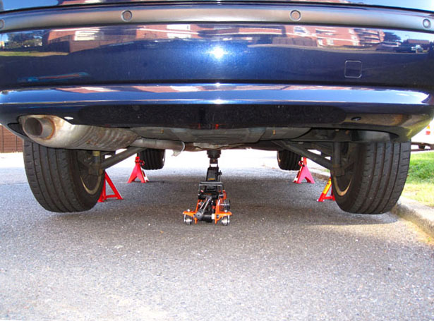 BMW On Jack Stands
